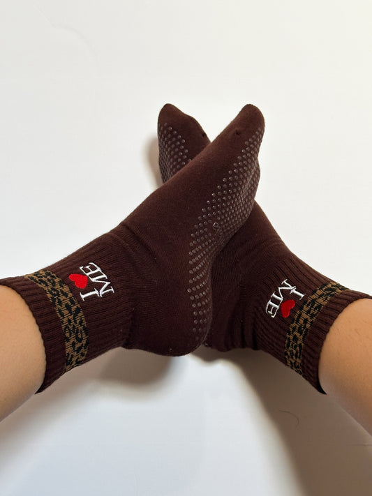 Love Me Wild Grip Sock