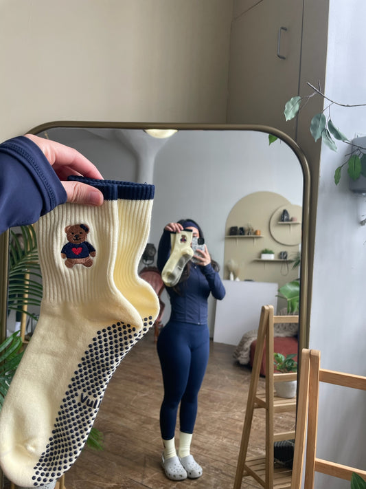 Cozy Teddy Grip Sock