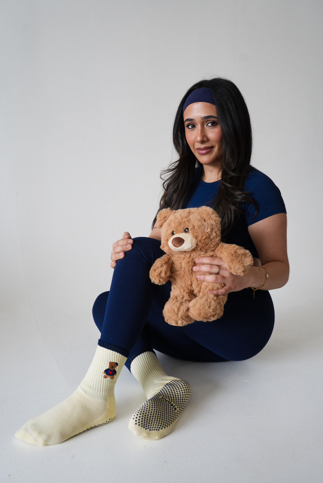 Cozy Teddy Grip Sock