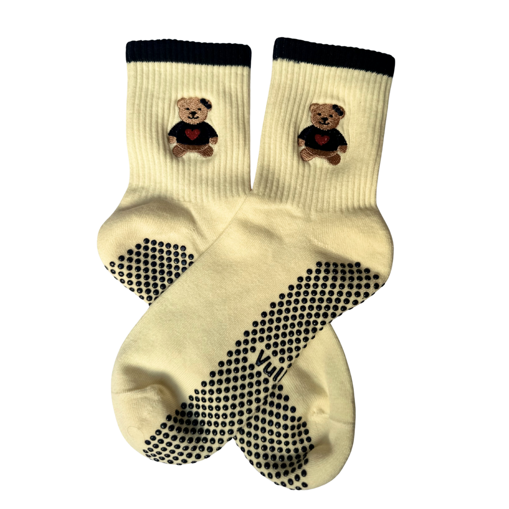 Cozy Teddy Grip Sock