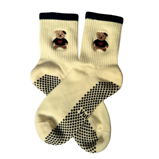 Cozy Teddy Grip Sock