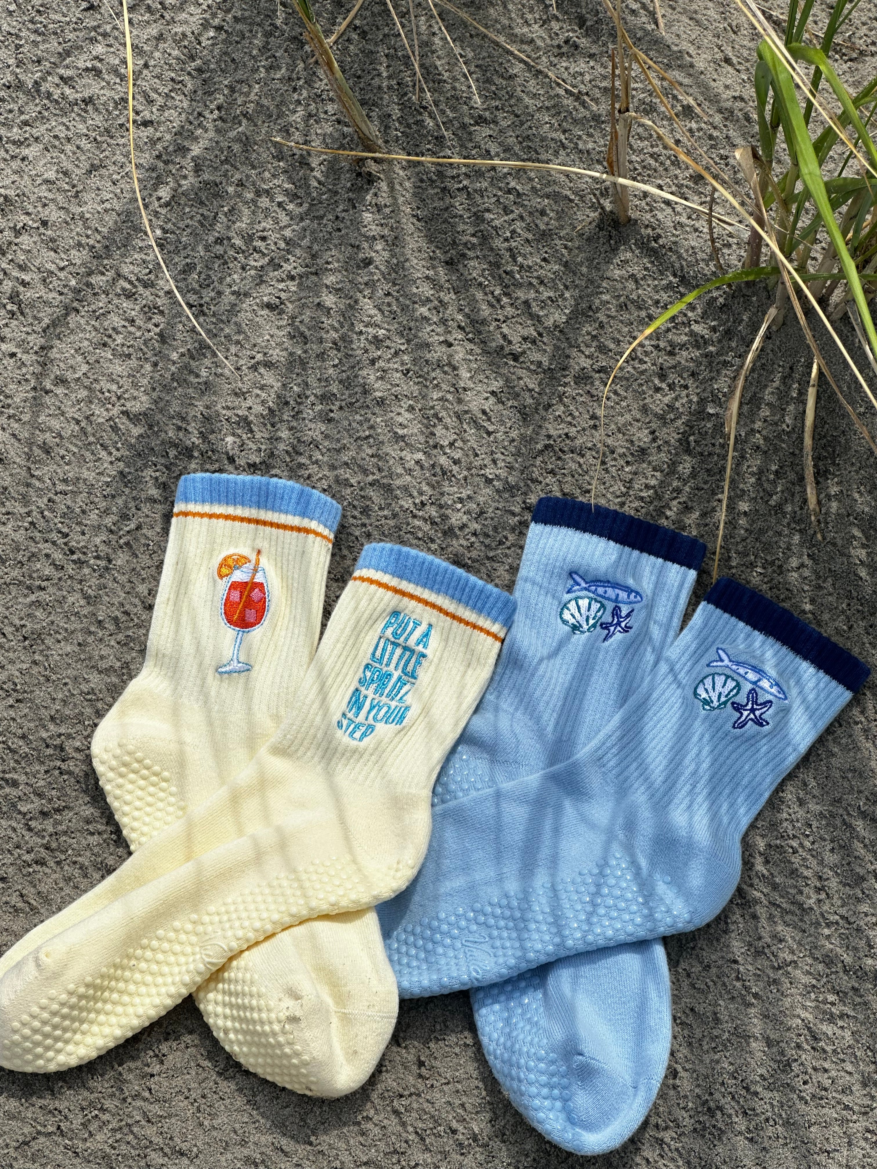 Coastal Muse Grip Sock