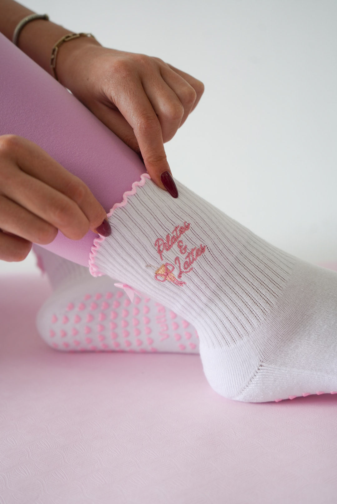 Pilates & Lattes Grip Sock