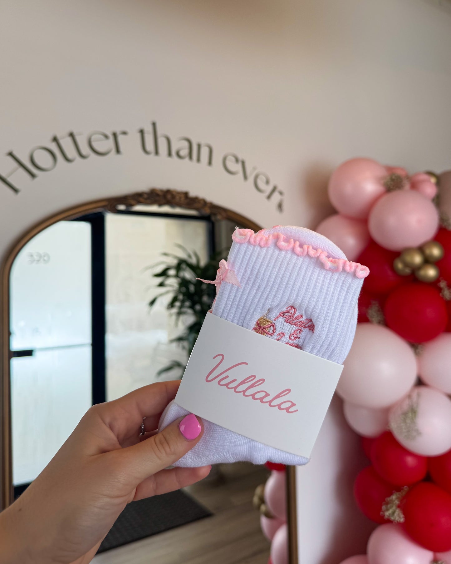 Pilates & Lattes Grip Sock