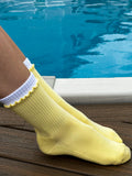 The Double Layered Grip Sock – Limoncello