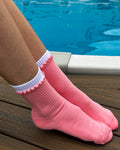 The Double Layered Grip Sock – Guava