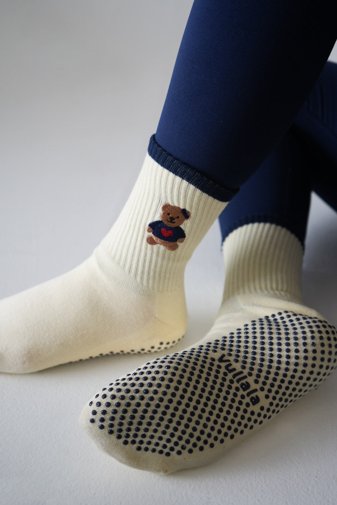 Cozy Teddy Grip Sock