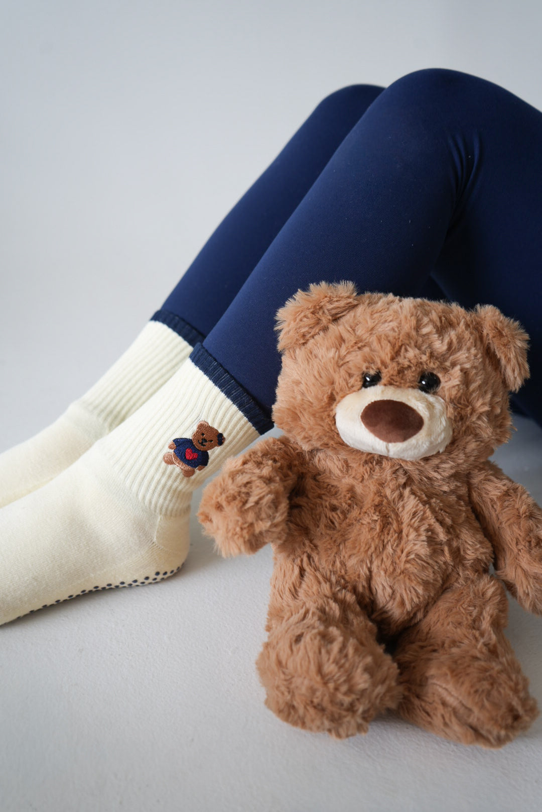 Cozy Teddy Grip Sock
