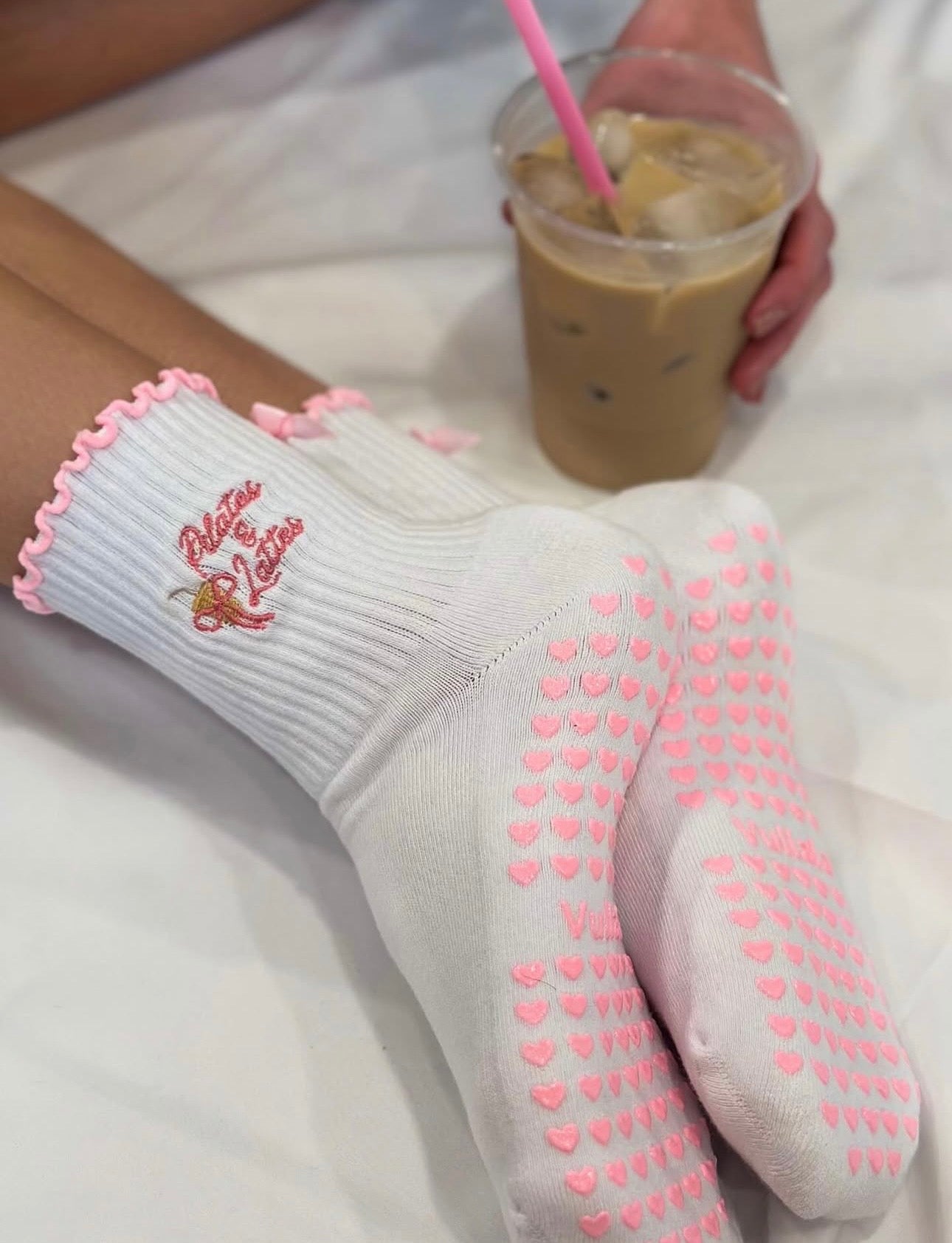 Pilates & Lattes Grip Sock